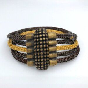 Erica Zap 5-Strand Mixed Metal Mesh Bracelet